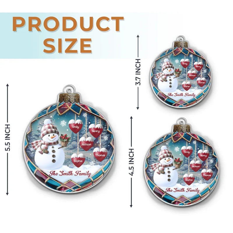 Family Is The Heart Of Our Story - Family Personalized Custom Ornament - Acrylic Custom Shaped - Christmas Gift For Family Members