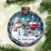 Family Is The Heart Of Our Story - Family Personalized Custom Ornament - Acrylic Custom Shaped - Christmas Gift For Family Members
