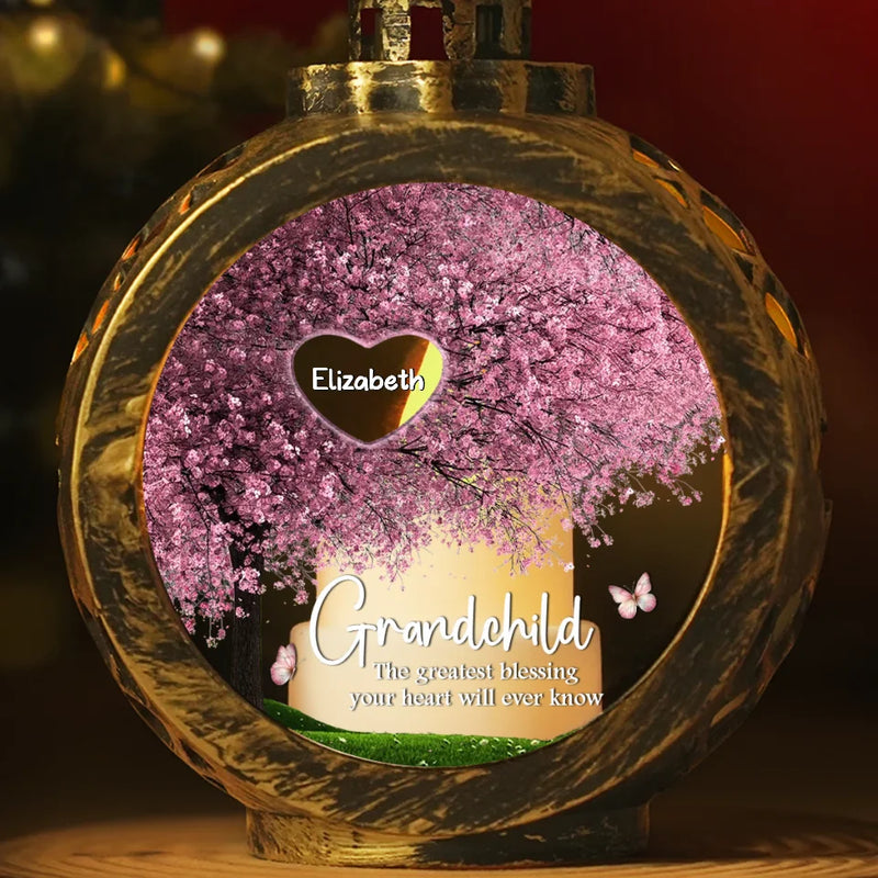 Fill A Place In Your Heart - Family Personalized Custom Candlelight Lantern Ornament - Christmas Gift For Grandma, Grandpa, Grandkid