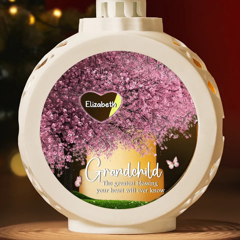 Fill A Place In Your Heart - Family Personalized Custom Candlelight Lantern Ornament - Christmas Gift For Grandma, Grandpa, Grandkid