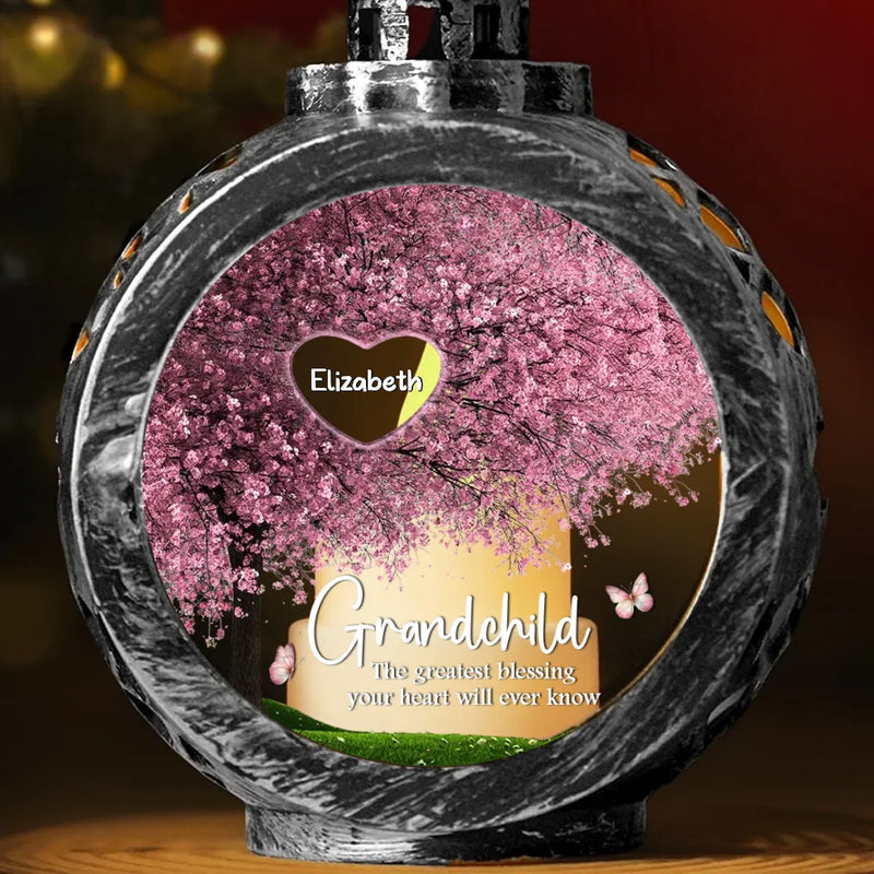 Fill A Place In Your Heart - Family Personalized Custom Candlelight Lantern Ornament - Christmas Gift For Grandma, Grandpa, Grandkid