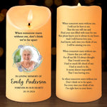 Custom Photo Memorial Remembrance Decor - Personalized LED Candle