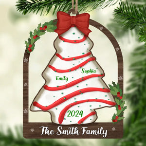 Every Christmas Tree Is A Treasure Trove Of Memories - Family Personalized Custom Ornament - Wood Custom Shaped - Christmas Gift For Family Members