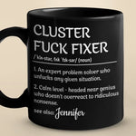 An Expert Problem Solver - Coworker Personalized Custom Black Mug - Christmas Gift For Coworkers, Work Friends, Colleagues