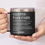 You Make Every Task Look So Effortless And Easy - Coworker Personalized Custom 14oz Stainless Steel Tumbler With Handle - Gift For Coworkers, Work Friends, Colleagues