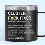 You Make Every Task Look So Effortless And Easy - Coworker Personalized Custom 14oz Stainless Steel Tumbler With Handle - Gift For Coworkers, Work Friends, Colleagues