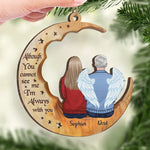 Our Hearts Will Hold You Close - Memorial Personalized Custom Ornament - Wood Custom Shaped - Sympathy Gift, Christmas Gift For Family Members