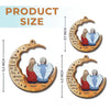 Our Hearts Will Hold You Close - Memorial Personalized Custom Ornament - Wood Custom Shaped - Sympathy Gift, Christmas Gift For Family Members