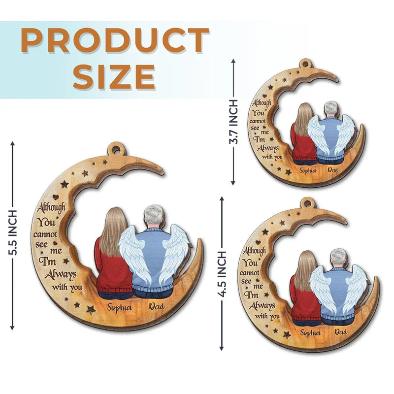 Our Hearts Will Hold You Close - Memorial Personalized Custom Ornament - Wood Custom Shaped - Sympathy Gift, Christmas Gift For Family Members