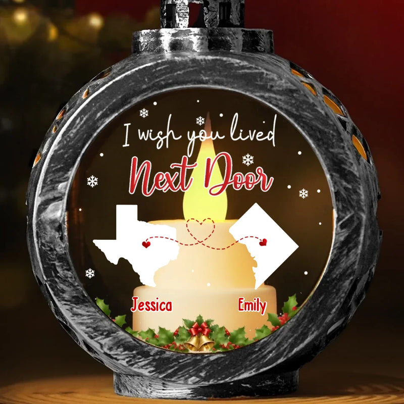 Besties Are The Bright Spots In Our Journey - Bestie Candlelight Lantern Ornament - Christmas Gift For Best Friends, BFF, Sisters