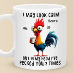 Custom Name Funny Chicken Humor Gifts - Personalized Mugs