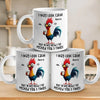 I May Look Calm But In My Head I've Pecked You Three Times - Friend Personalized Custom Mug - Christmas Gift For Best Friends, Sisters, Family Members, Coworkers