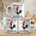 Custom Name Funny Chicken Humor Gifts - Personalized Mugs