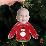Custom Photo Santa’s Little Helper - Family Personalized Custom Ornament - Acrylic Custom Shaped - Christmas Gift For Baby Kids, Newborn Baby, First Christmas