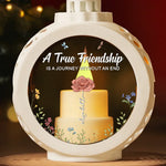 Our Friendship Will Last Forever - Bestie Candlelight Lantern Ornament - Christmas Gift For Best Friends, BFF, Sisters