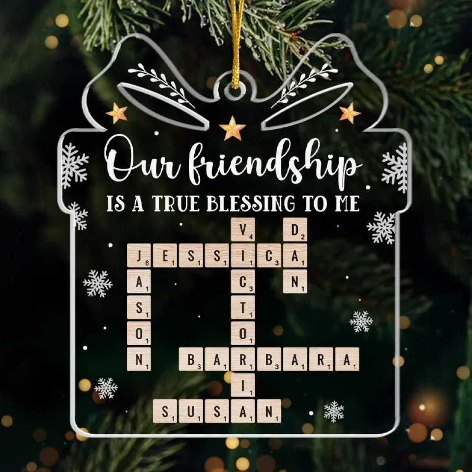 Personalized Wood Ornament - Christmas Gift For Fr