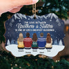 Brothers And Sisters Are As Close As Hands And Feet - Family Personalized Custom Ornament - Acrylic, Wood Benelux Shaped - Christmas Gift For Family Members, Siblings, Brothers, Sisters