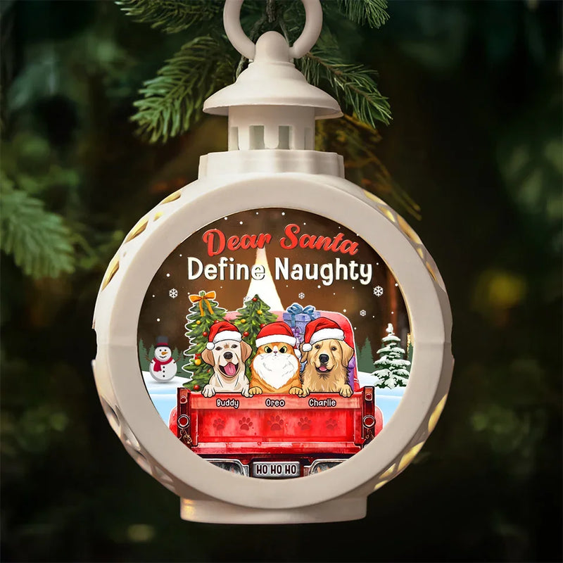 Naughty Pets Make The Best Holiday Stories - Dog & Cat Personalized Custom Candlelight Lantern Ornament - Christmas Gift For Pet Owners, Pet Lovers