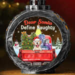 Custom Name Funny Christmas Dog Gifts for Dog Lovers - Personalized Candlelight Lantern Ornament