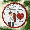I Only Have Ice For You - Couple Personalized Custom Ornament - Wood Custom Shaped - Christmas Gift For Husband Wife, Anniversary