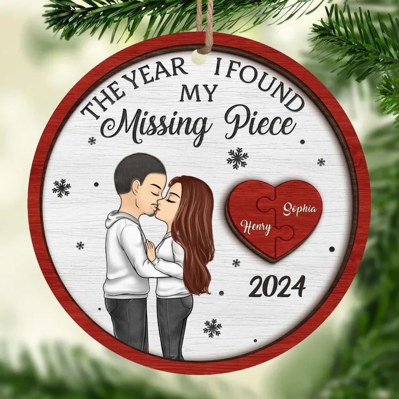 I Only Have Ice For You - Couple Personalized Custom Ornament - Wood Custom Shaped - Christmas Gift For Husband Wife, Anniversary