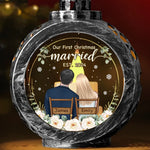 Together For Our First Christmas - Couple Personalized Custom Candlelight Lantern Ornament - Christmas Gift For Husband Wife, Anniversary, First Christmas