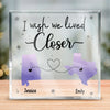 Distance Is Not Our Problem - Bestie Personalized Custom Square Shaped Acrylic Plaque - Gift For Best Friends, BFF, Sisters