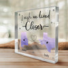 Distance Is Not Our Problem - Bestie Personalized Custom Square Shaped Acrylic Plaque - Gift For Best Friends, BFF, Sisters