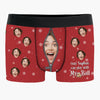 Custom Photo Only You Can Play With My Balls - Funny Personalized Custom Boxer Briefs, Men's Boxers - Christmas Gift For Boyfriend, Husband, Anniversary