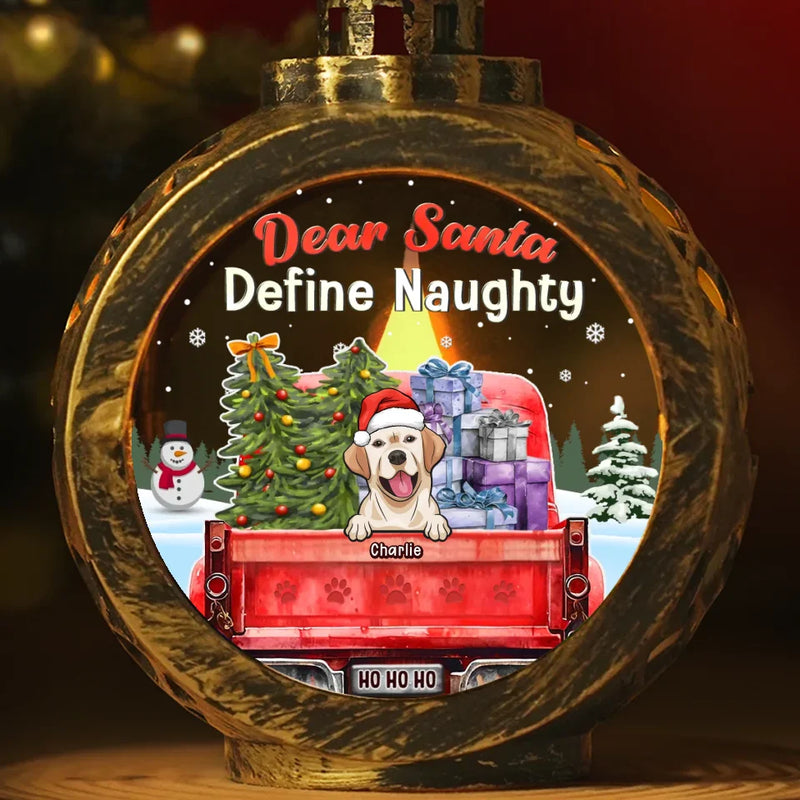 Naughty Pets Make The Best Holiday Stories - Dog & Cat Personalized Custom Candlelight Lantern Ornament - Christmas Gift For Pet Owners, Pet Lovers