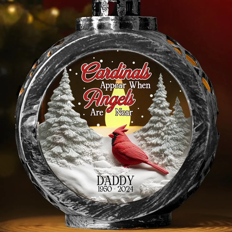Forever Missed, But Never Forgotten - Memorial Personalized Custom Candlelight Lantern Ornament - Sympathy Gift, Christmas Gift For Family Members