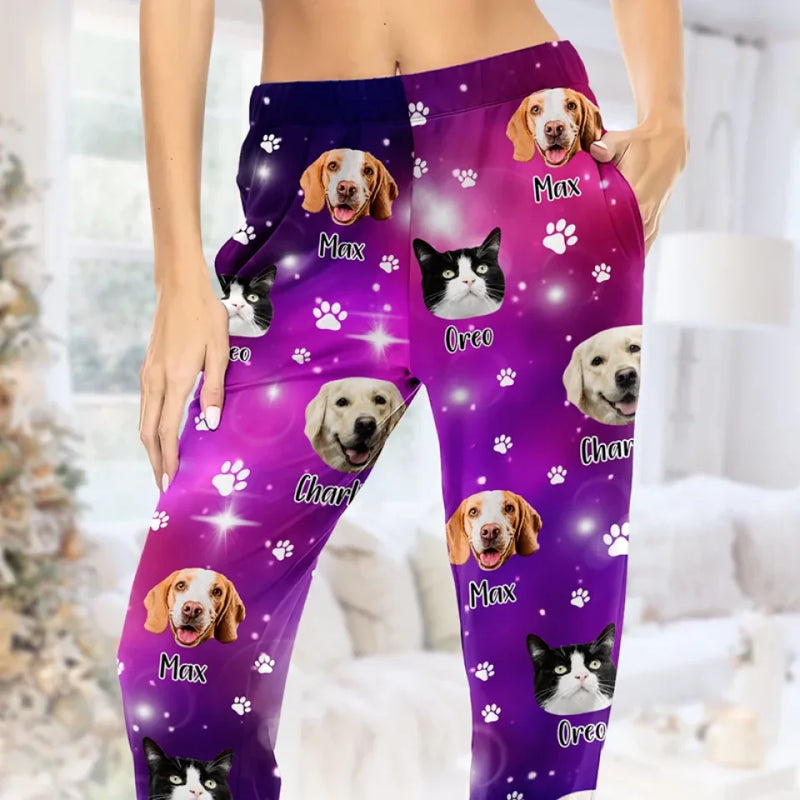 Custom Photo Pets Are Good For The Soul - Dog & Cat Personalized Custom Pajama Pants - Christmas Gift For Pet Owners, Pet Lovers