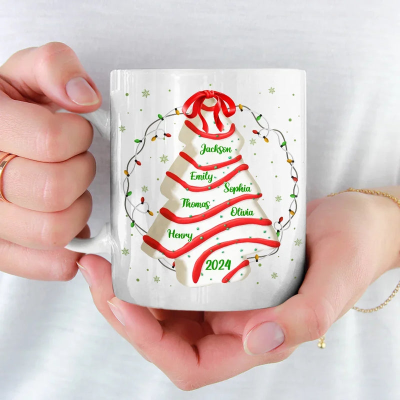 Family Traditions Make Christmas So Much Sweeter - Family Personalized Custom Mug - Christmas Gift For Family Members