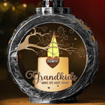 Grandkids Make Life More Grand - Family Personalized Custom Candlelight Lantern Ornament - Christmas Gift For Grandma, Grandpa, Grandkid