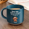 A Little Peek From A Big Heart - Dog Personalized Custom Printed Pottery Mug - Gift For Pet Owners, Pet Lovers