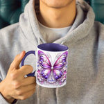 Shine Like A Butterfly - Bestie Personalized Custom 3D Inflated Effect Printed Accent Mug - Birthday Gift, Christmas Gift For Best Friends, BFF, Sisters, Mom, Daughter