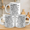Thoughts During Work - Coworker Personalized Custom Mug - Christmas Gift For Coworkers, Work Friends, Colleagues