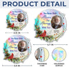 Custom Photo You Never Walk Alone - Memorial Personalized Custom Hologram Ornament - Sympathy Gift, Christmas Gift For Family Members
