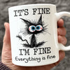 I’m Fine, Just Figuring Things Out - Friend Personalized Custom Mug - Christmas Gift For Best Friends, Sisters, Family Members, Coworkers
