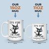 I’m Fine, Just Figuring Things Out - Friend Personalized Custom Mug - Christmas Gift For Best Friends, Sisters, Family Members, Coworkers