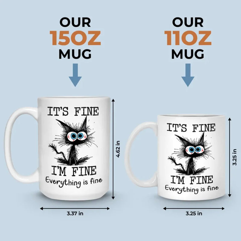 I’m Fine, Just Figuring Things Out - Friend Personalized Custom Mug - Christmas Gift For Best Friends, Sisters, Family Members, Coworkers