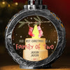 Wrapped In Love And Holiday Cheer - Family Personalized Custom Candlelight Lantern Ornament - Christmas Gift For Family Members, First Christmas