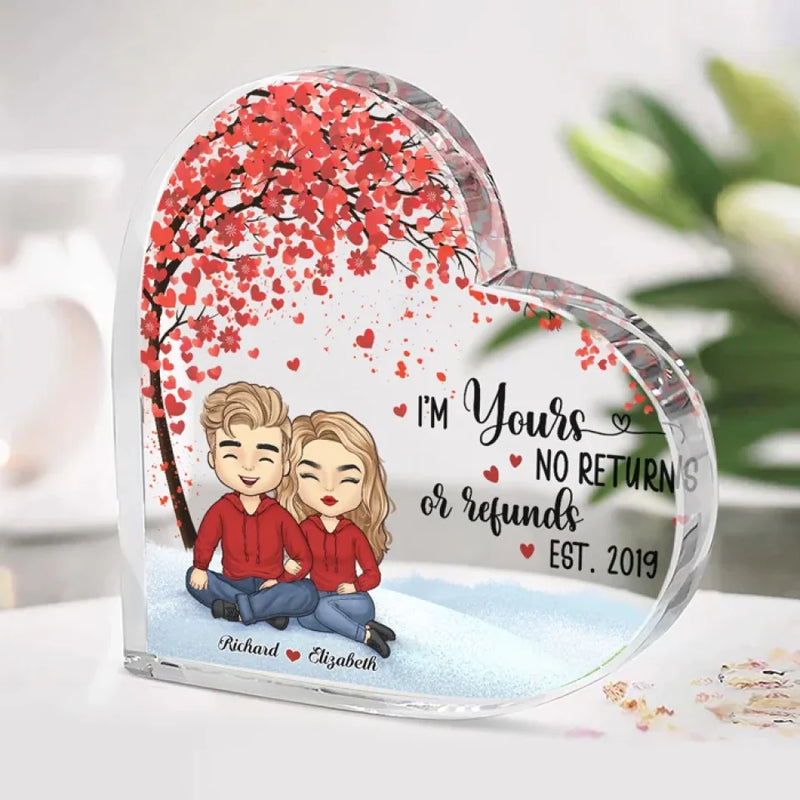 Love Is Love - Couple Personalized Custom Heart Shaped Acrylic Plaque - Christmas Gift For Husband Wife, Anniversary, LGBTQ+