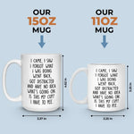 Funny Distracted Coffee Humor Gift - Mugs