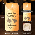 Custom Name Funny Friendship Gifts for Best Friends - Personalized LED Candle