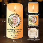 Custom Photo Memorial Tribute Gifts - Personalized LED Candle