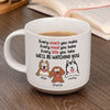 Pawsitively In Love With My Four-Legged Bestie - Dog & Cat Personalized Custom Printed Pottery Mug - Gift For Pet Owners, Pet Lovers