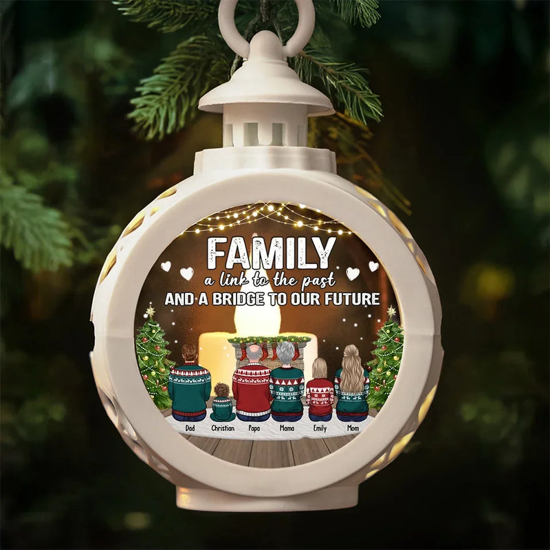 Family Where Life Begins And Love Never Ends - Family Personalized Custom Candlelight Lantern Ornament - Christmas Gift For Family Members