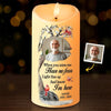 Custom Photo The Light Of Memories Guides Us Forward - Memorial Personalized Custom LED Candle - Sympathy Gift, Christmas Gift For Family Members