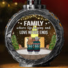 Family Where Life Begins And Love Never Ends - Family Personalized Custom Candlelight Lantern Ornament - Christmas Gift For Family Members
